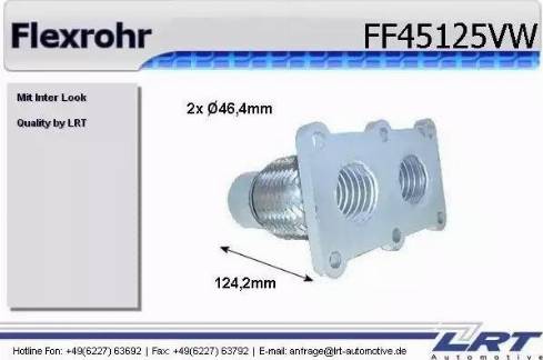 LRT FF45125VW - Гофрированная труба, выхлопная система autosila-amz.com