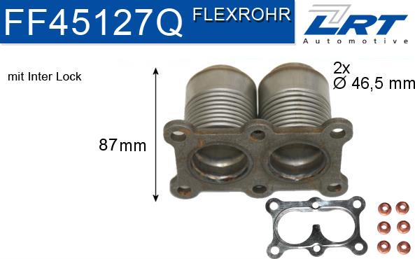 LRT FF45127Q - Ремонтная трубка, катализатор autosila-amz.com