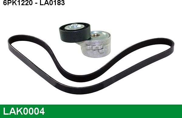 LUCAS LAK0004 - Поликлиновый ременный комплект autosila-amz.com