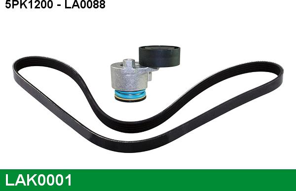 LUCAS LAK0001 - Поликлиновый ременный комплект autosila-amz.com