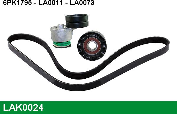 LUCAS LAK0024 - Поликлиновый ременный комплект autosila-amz.com