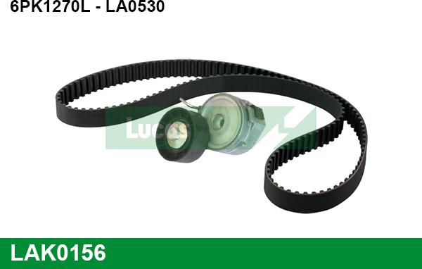 LUCAS LAK0156 - Поликлиновый ременный комплект autosila-amz.com
