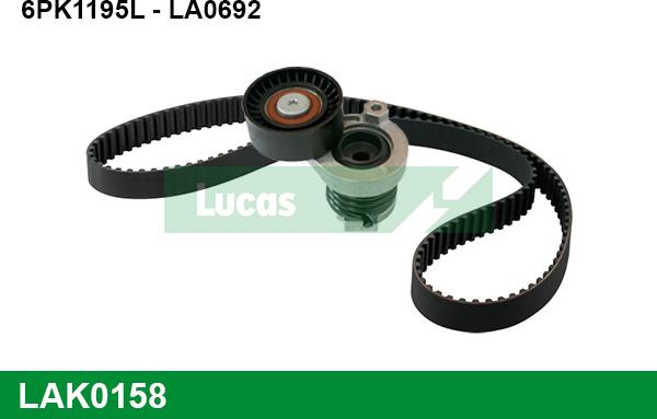 LUCAS LAK0158 - Поликлиновый ременный комплект autosila-amz.com