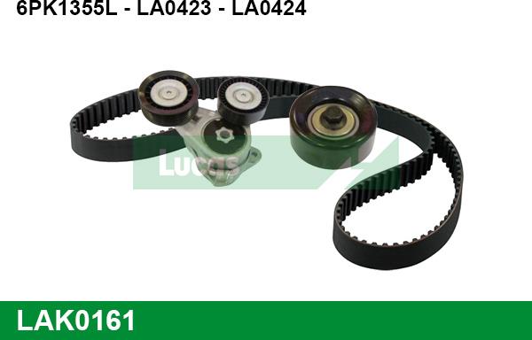 LUCAS LAK0161 - Поликлиновый ременный комплект autosila-amz.com
