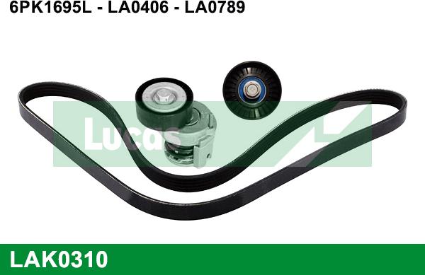 LUCAS LAK0310 - Поликлиновый ременный комплект autosila-amz.com