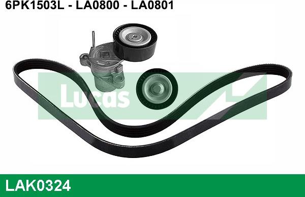 LUCAS LAK0324 - Поликлиновый ременный комплект autosila-amz.com