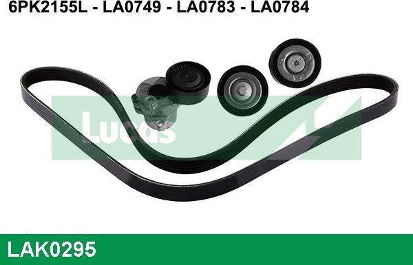 LUCAS LAK0295 - Поликлиновый ременный комплект autosila-amz.com