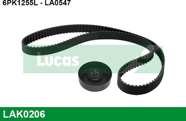 LUCAS LAK0206 - Поликлиновый ременный комплект autosila-amz.com