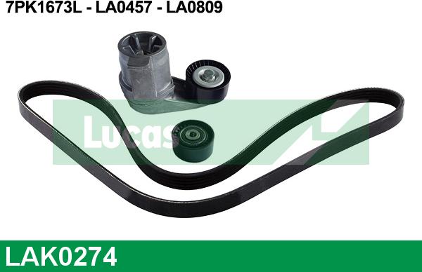 LUCAS LAK0274 - Поликлиновый ременный комплект autosila-amz.com