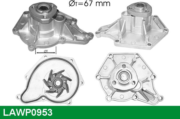 LUCAS LAWP0953 - Водяной насос autosila-amz.com