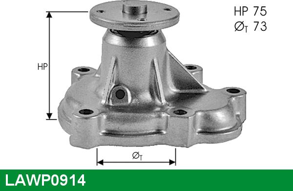 LUCAS LAWP0914 - Водяной насос autosila-amz.com