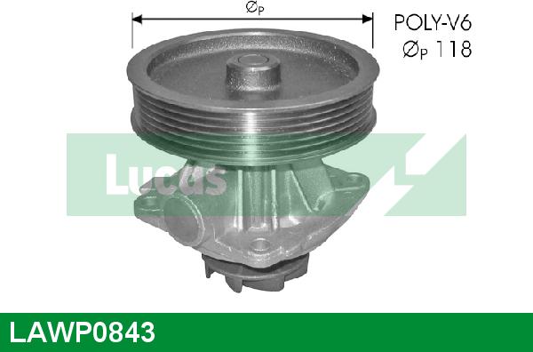 LUCAS LAWP0843 - Водяной насос autosila-amz.com