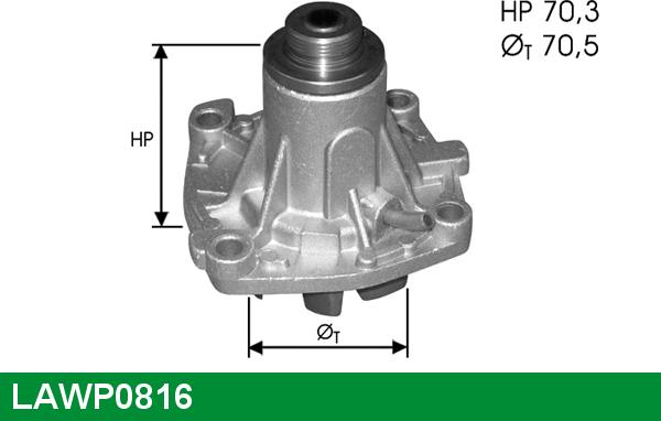 LUCAS LAWP0816 - Водяной насос autosila-amz.com