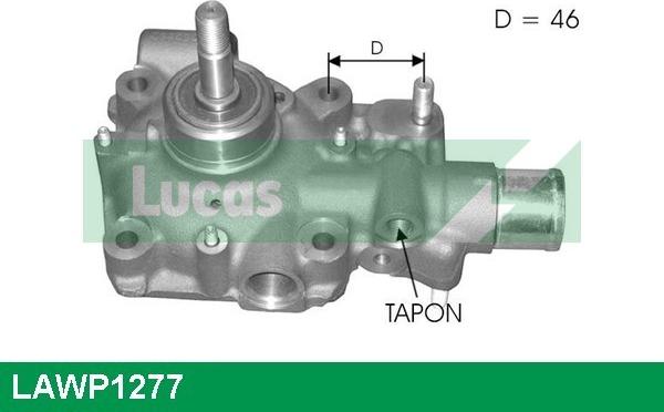 LUCAS LAWP1277 - Водяной насос autosila-amz.com