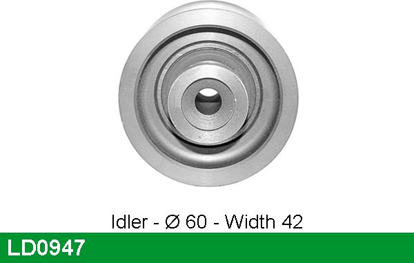 LUCAS LD0947 - Натяжной ролик, зубчатый ремень ГРМ autosila-amz.com