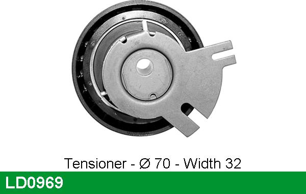 LUCAS LD0969 - Натяжной ролик, зубчатый ремень ГРМ autosila-amz.com