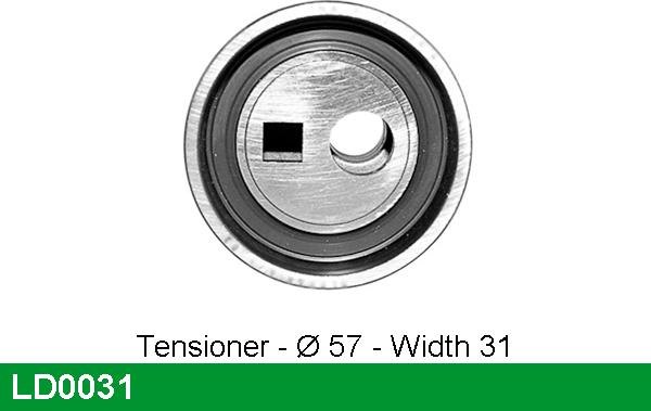 LUCAS LD0031 - Натяжной ролик, зубчатый ремень ГРМ autosila-amz.com