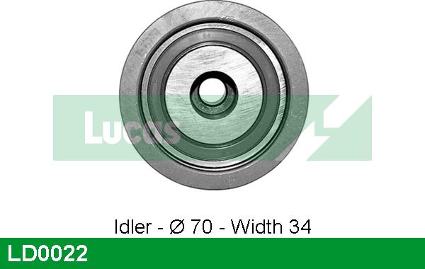 LUCAS LD0022 - Натяжной ролик, зубчатый ремень ГРМ autosila-amz.com