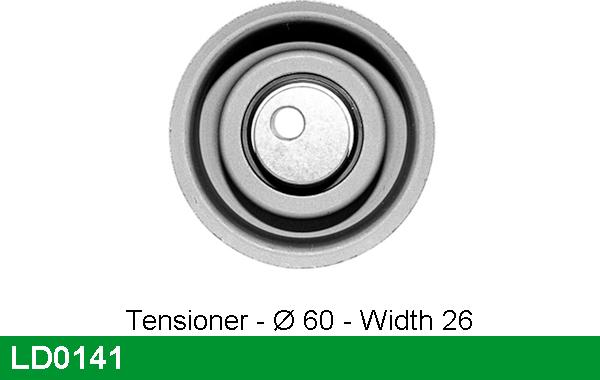LUCAS LD0141 - Натяжной ролик, зубчатый ремень ГРМ autosila-amz.com