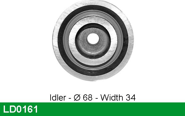 LUCAS LD0161 - Натяжной ролик, зубчатый ремень ГРМ autosila-amz.com