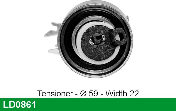 LUCAS LD0861 - Натяжной ролик, зубчатый ремень ГРМ autosila-amz.com