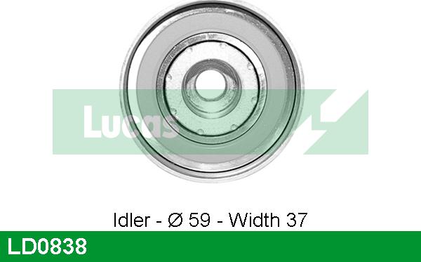 LUCAS LD0838 - Натяжной ролик, зубчатый ремень ГРМ autosila-amz.com