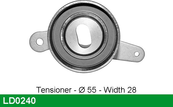 LUCAS LD0240 - Натяжной ролик, зубчатый ремень ГРМ autosila-amz.com