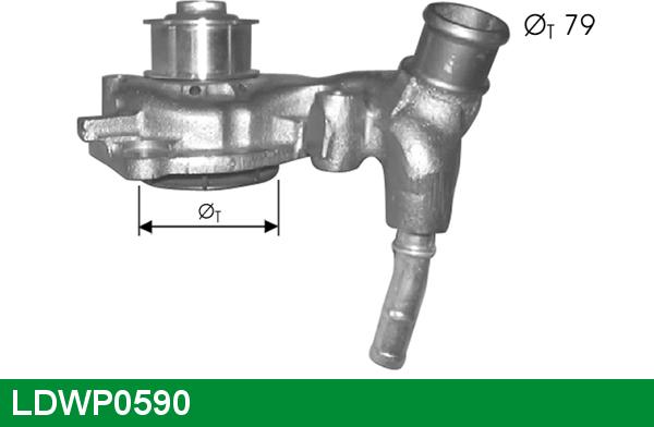 LUCAS LDWP0590 - Водяной насос autosila-amz.com