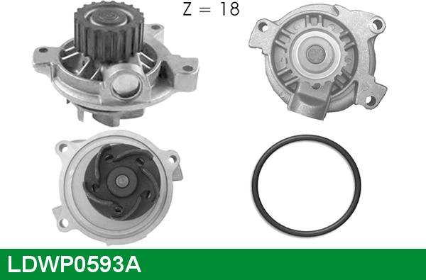 LUCAS LDWP0593A - Водяной насос autosila-amz.com