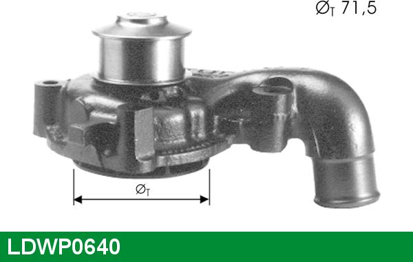 LUCAS LDWP0640 - Водяной насос autosila-amz.com