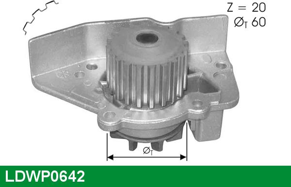 LUCAS LDWP0642 - Водяной насос autosila-amz.com