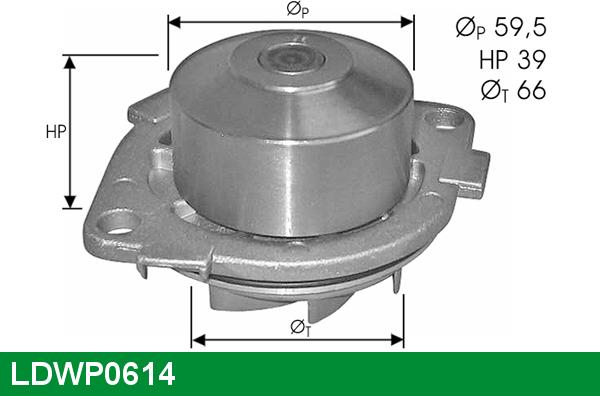 LUCAS LDWP0614 - Водяной насос autosila-amz.com