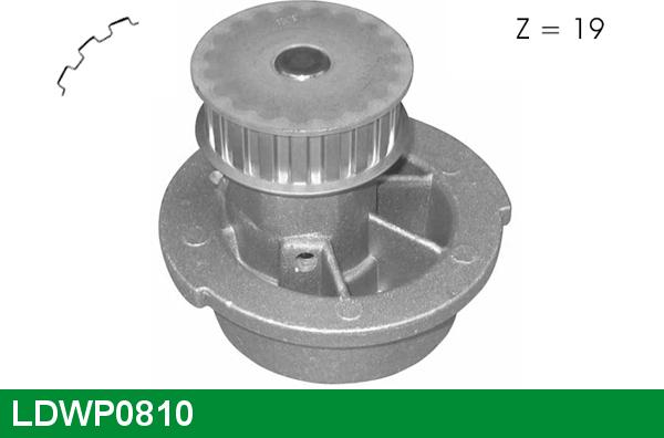 LUCAS LDWP0810 - Водяной насос autosila-amz.com