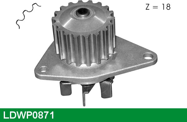 LUCAS LDWP0871 - Водяной насос autosila-amz.com