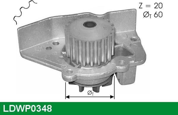 LUCAS LDWP0348 - Водяной насос autosila-amz.com