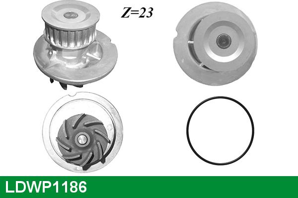 LUCAS LDWP1186 - Водяной насос autosila-amz.com