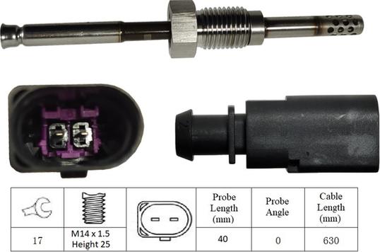 LUCAS LGS6032 - Датчик, температура выхлопных газов autosila-amz.com