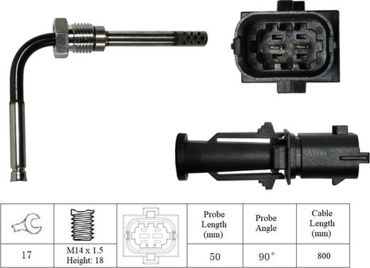 LUCAS LGS7048 - Датчик, температура выхлопных газов autosila-amz.com