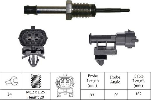 LUCAS LGS7018 - Датчик, температура выхлопных газов autosila-amz.com