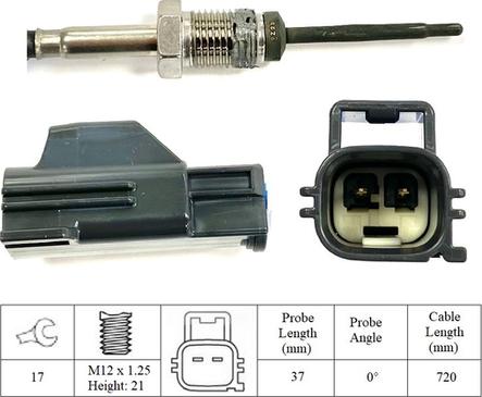 LUCAS LGS7160 - Датчик, температура выхлопных газов autosila-amz.com