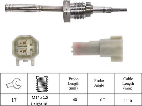 LUCAS LGS7161 - Датчик, температура выхлопных газов autosila-amz.com