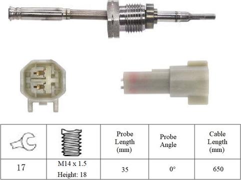 LUCAS LGS7167 - Датчик, температура выхлопных газов autosila-amz.com