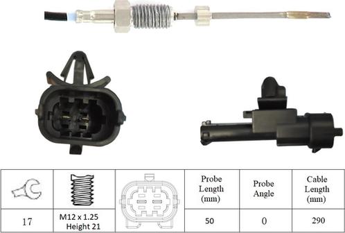 LUCAS LGS7215 - Датчик, температура выхлопных газов autosila-amz.com