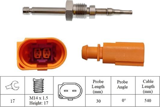 LUCAS LGS7223 - Датчик, температура выхлопных газов autosila-amz.com