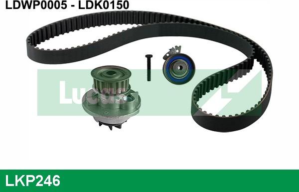 LUCAS LKP246 - Водяной насос + комплект зубчатого ремня ГРМ autosila-amz.com