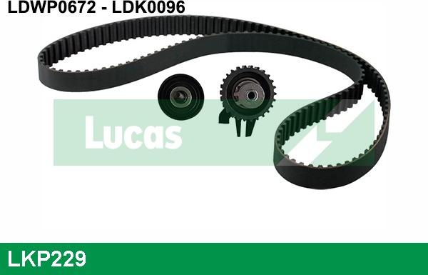 LUCAS LKP229 - Водяной насос + комплект зубчатого ремня ГРМ autosila-amz.com