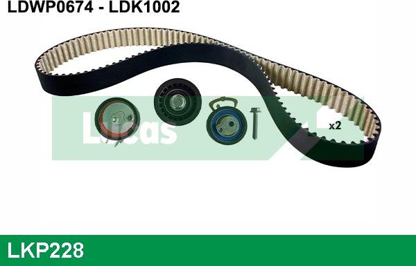 LUCAS LKP228 - Водяной насос + комплект зубчатого ремня ГРМ autosila-amz.com