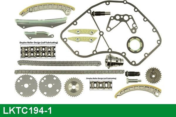 LUCAS LKTC194-1 - Комплект цепи привода распредвала autosila-amz.com