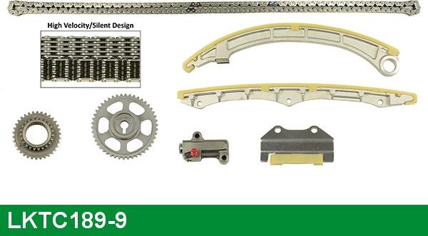 LUCAS LKTC189-9 - Комплект цепи привода распредвала autosila-amz.com