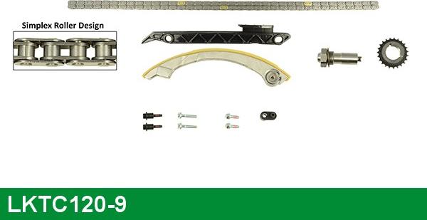 LUCAS LKTC120-9 - Комплект цепи привода распредвала autosila-amz.com